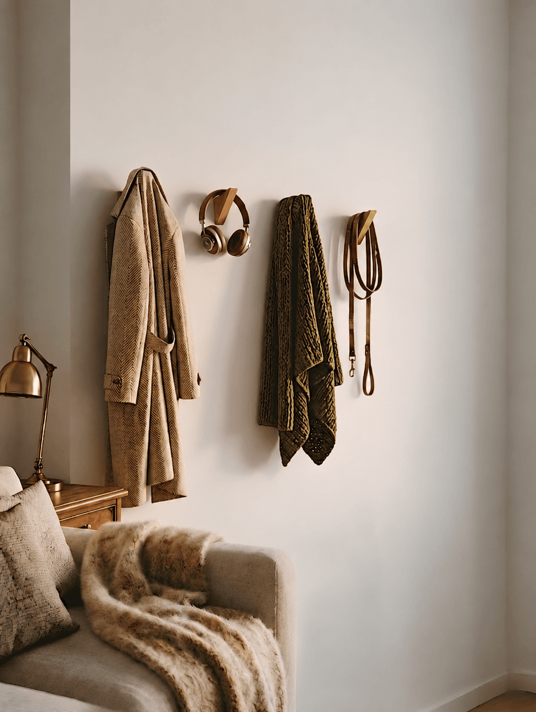 Wall Wooden Hook 4PCS